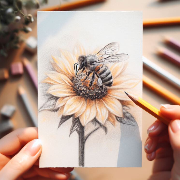 نقاشی کشیدن زنبور